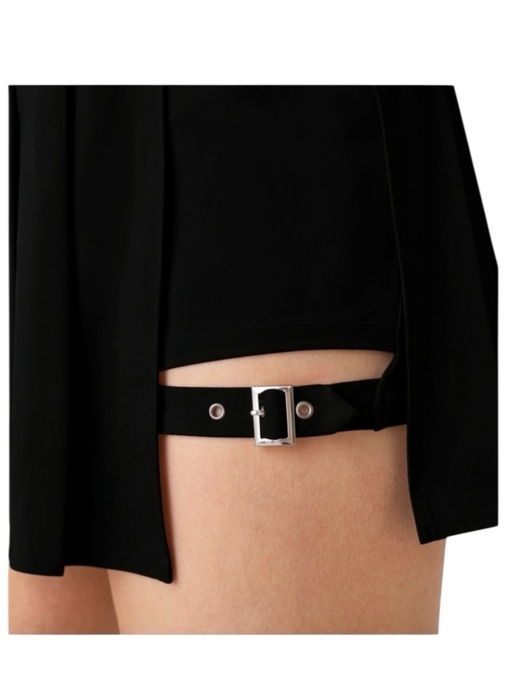 HALARA Black Strappy Skort Dress - Picture 4 of 9